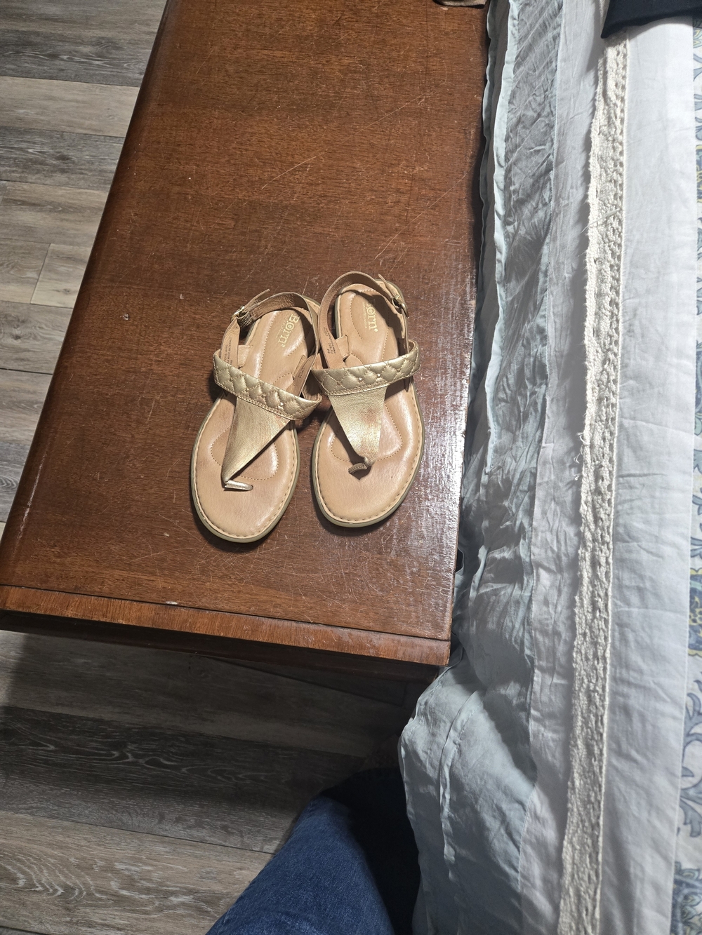 Born Women's Braided Tan Thong Sandals